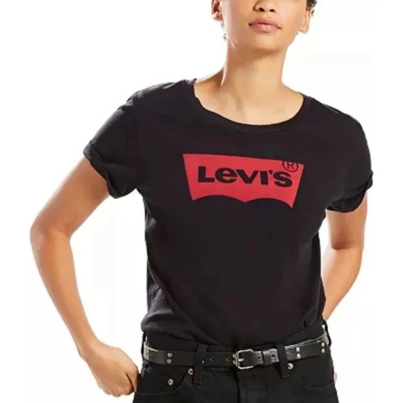 Levi's Short Sleeve Logo Perfect Tee Shirt - Picture 6 of 6